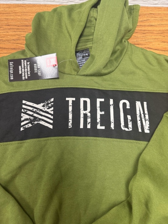 Treign Limited Women’s Large Olive Green Hoodie - Picture 2 of 4